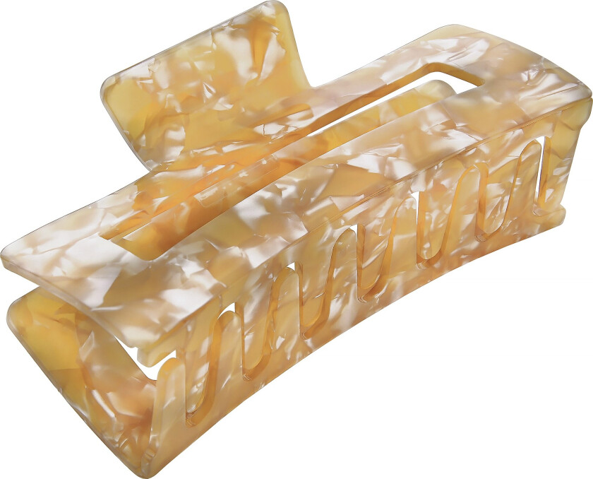 Rectangular Acrylic Claw XL Beige