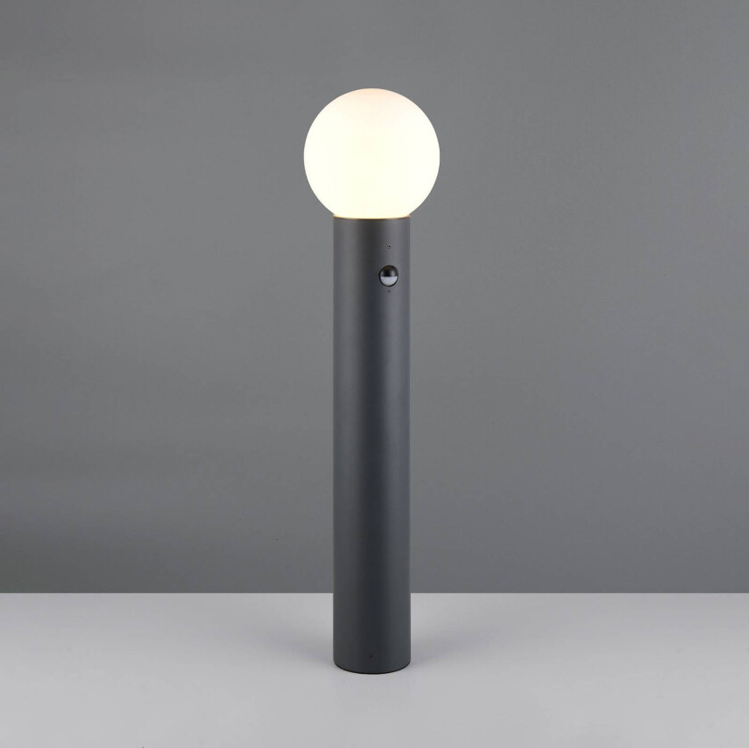 Veilampe Mures, antrasitt, høyde 80 cm, metall, sensor