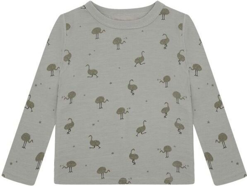 Hust and Claire Abba Ostrich ull/bambus genser, Forest Fog