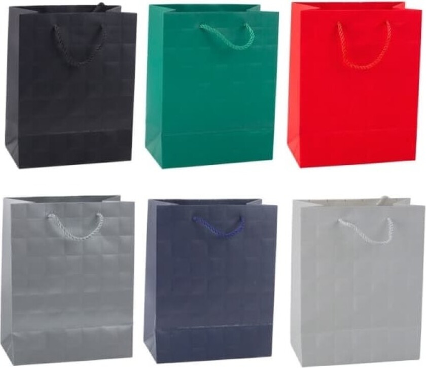 Elegant gavepose Pregede firkanter 23 x 18 x 10,5 cm