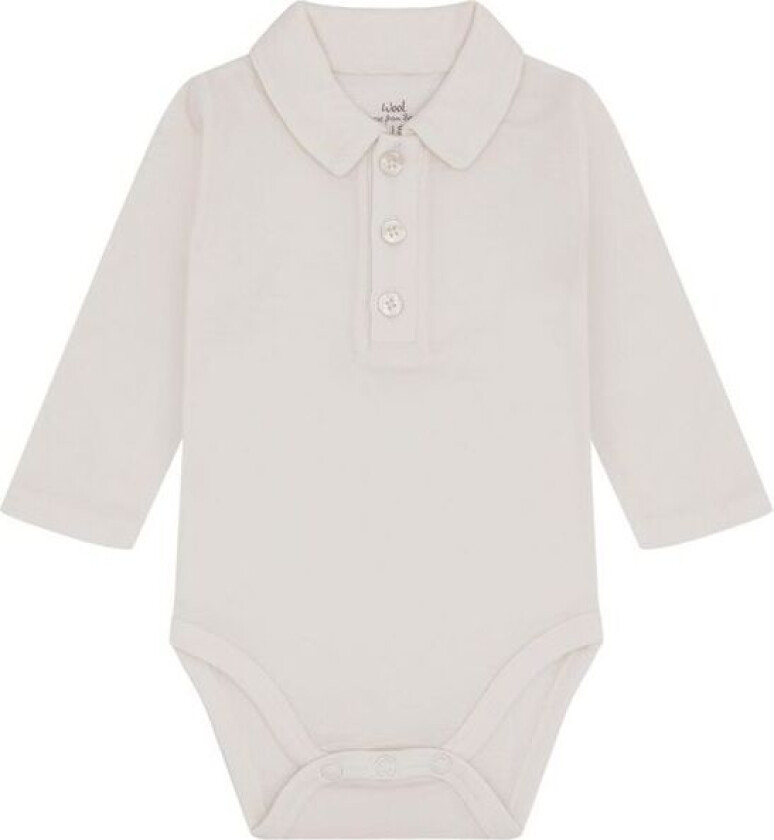 Hust & Claire Baldur body i ull/bambus, Ivory