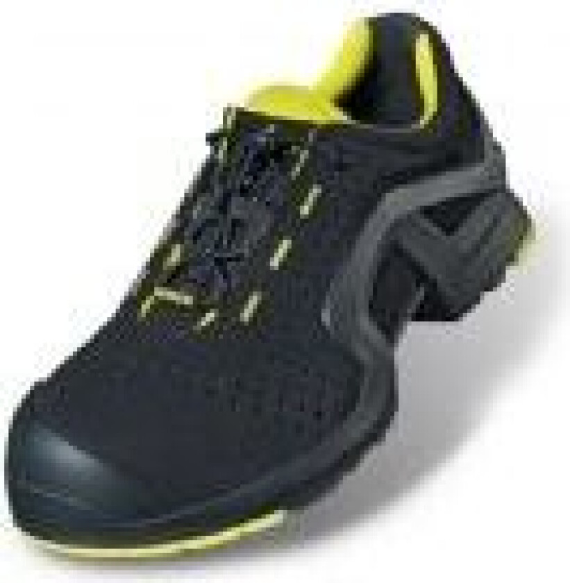 Uvex 85142, Unisex, Voksen, Vernesko, Limefarget, Sort, P, S1, ESD, SRC, Hurtigsnører