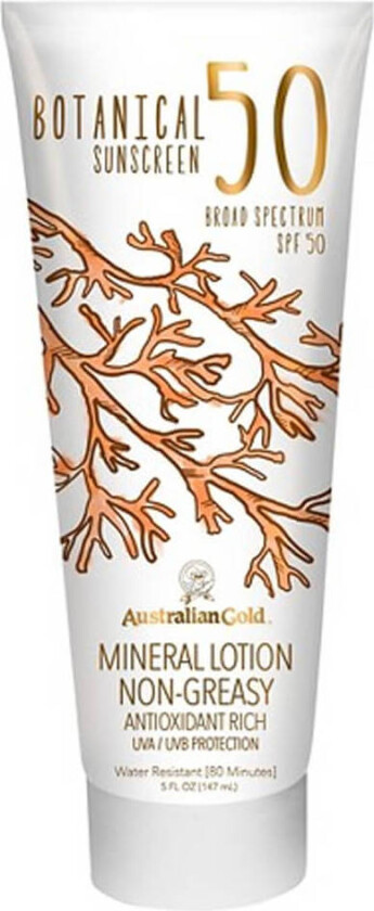 Botanical Sunscreen Mineral Lotion Non-Greasy SPF 50 (U) 147 ml