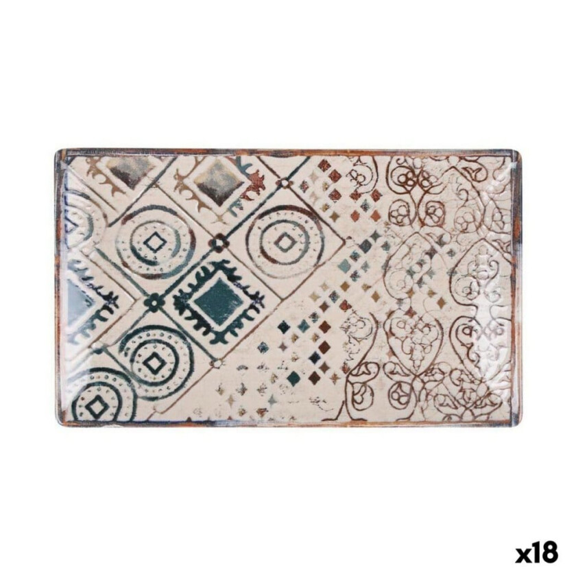 Serveringsfat La Mediterránea Creta Rektangulær 25 x 15 x 2 cm (18 enheter)