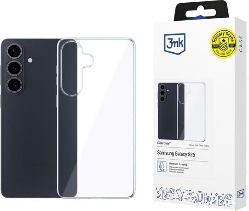 3mk Gjennomsiktig etui for Samsung Galaxy S26 - gjennomsiktig
