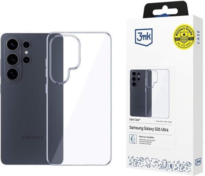 3mk Gjennomsiktig etui for Samsung Galaxy S26 Ultra - gjennomsiktig