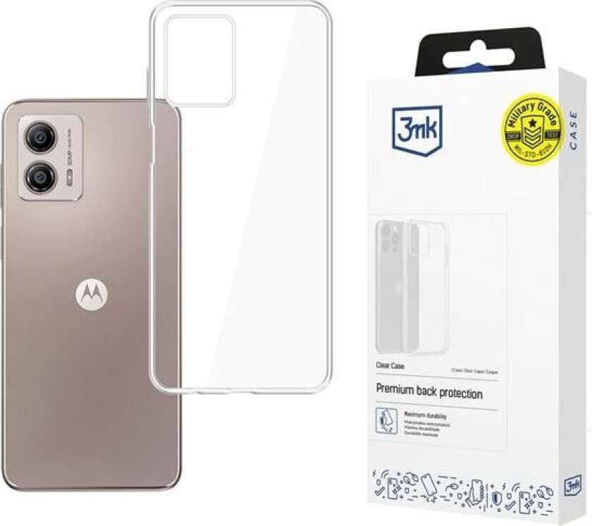 3mk Clear Case for Motorola Moto G53 - gjennomsiktig