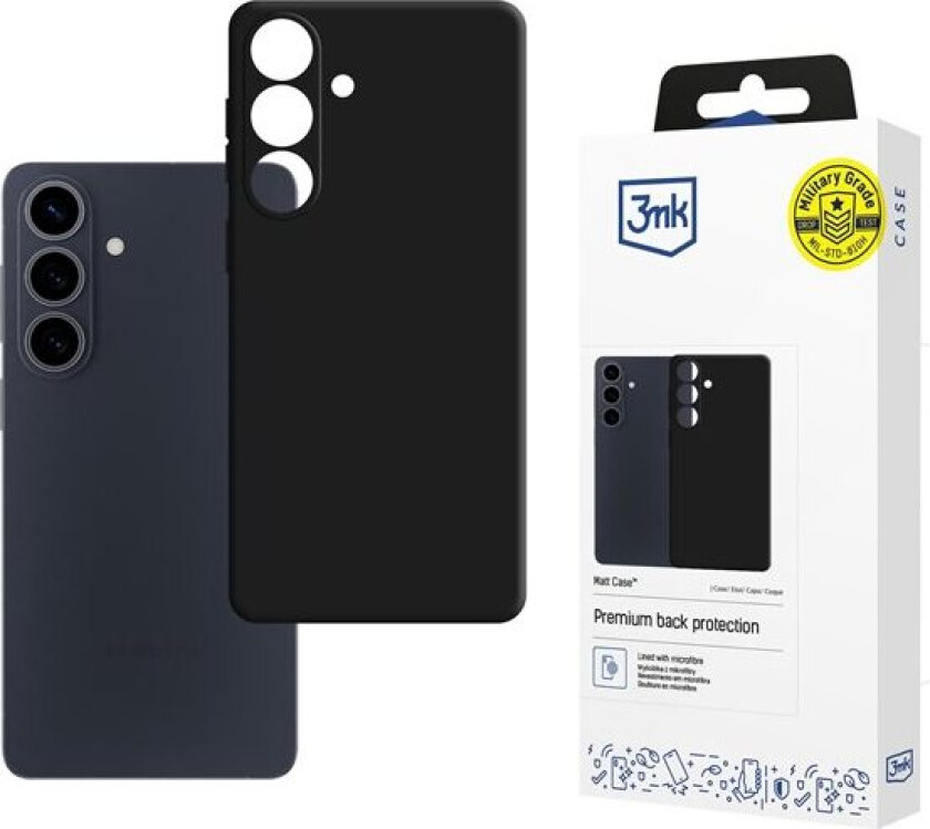 3mk Matt etui til Samsung Galaxy S26+ - matt svart
