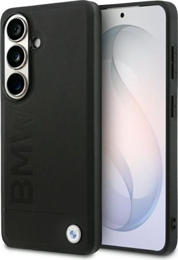 MagSafe-etui i lær med varmt stempel for Samsung Galaxy S26 Plus - svart