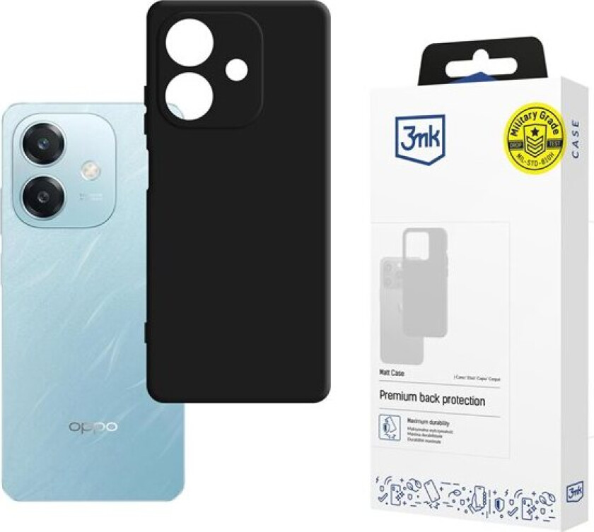 3mk Matt etui for Oppo A60 5G - matt svart
