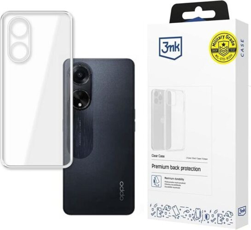 3mk Gjennomsiktig etui for Oppo A98 5G - gjennomsiktig