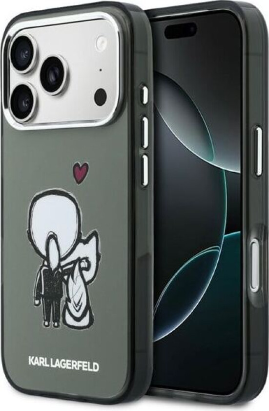 Karl & Choupette MagSafe-etui på baksiden for iPhone 17 Pro Max - Svart