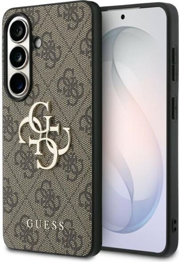 4G 4G-etui med stor metalllogo til Samsung Galaxy S26 Plus - Brun