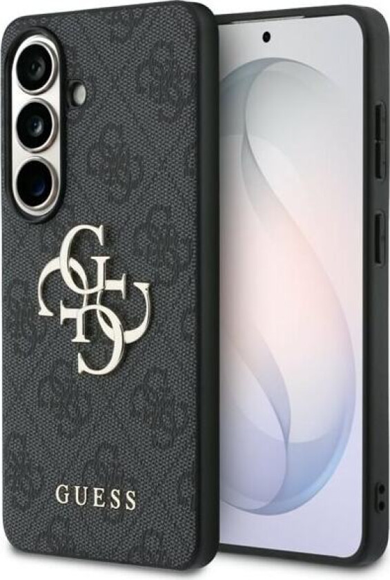 4G 4G-etui med stor metalllogo for Samsung Galaxy S26 - Svart