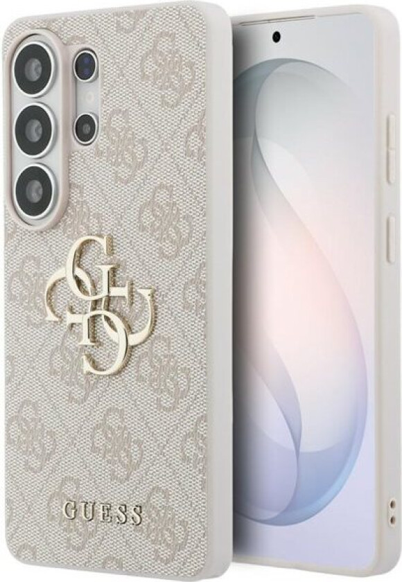 4G 4G-etui med stor metalllogo til Samsung Galaxy S26 Ultra - Rosa