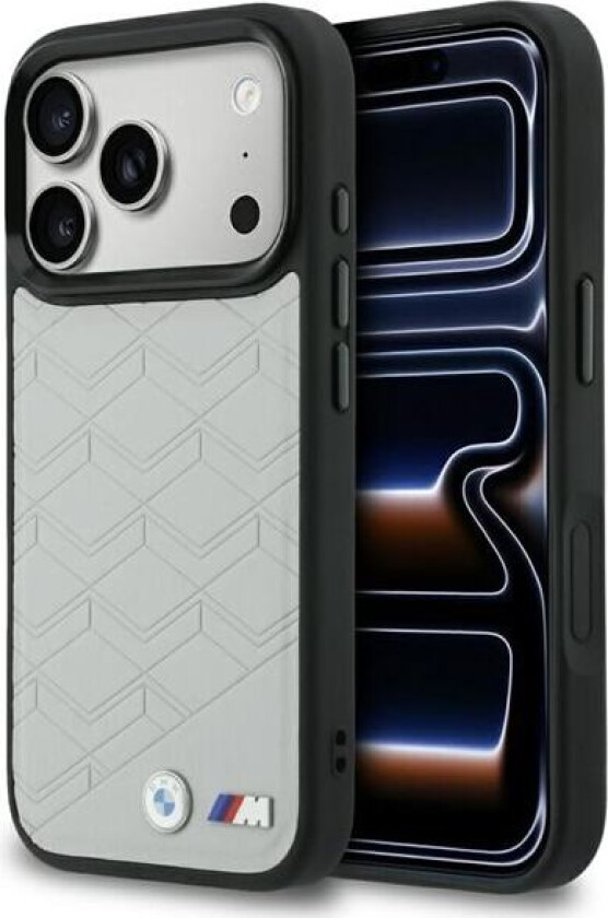 M-formet MagSafe-etui med logo for iPhone 17 Pro grå