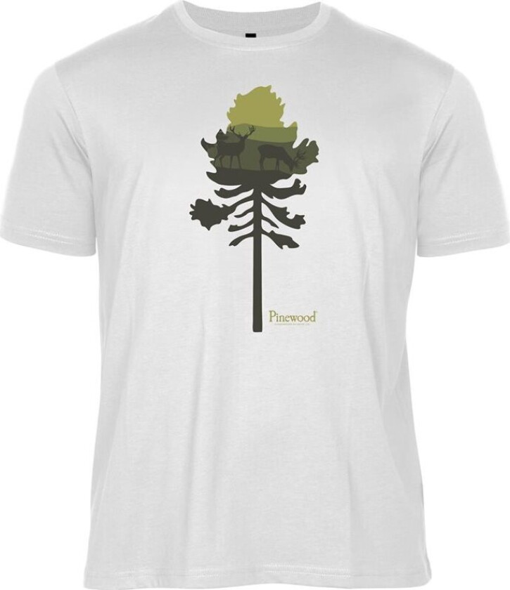 Finnveden Recycled Outdoor T-SHIRT White Mel Pine Tree