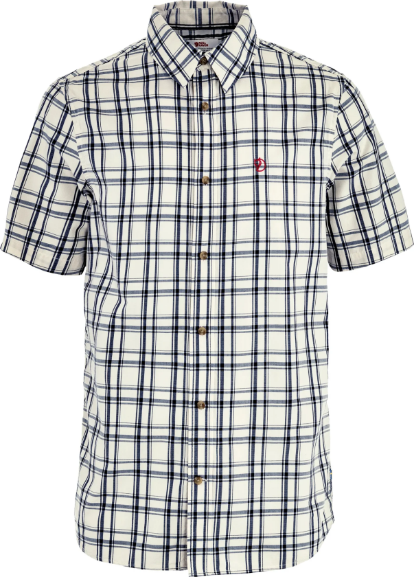 Men's Övik Lite Shirt Short Sleeve Chalk White-dark Navy