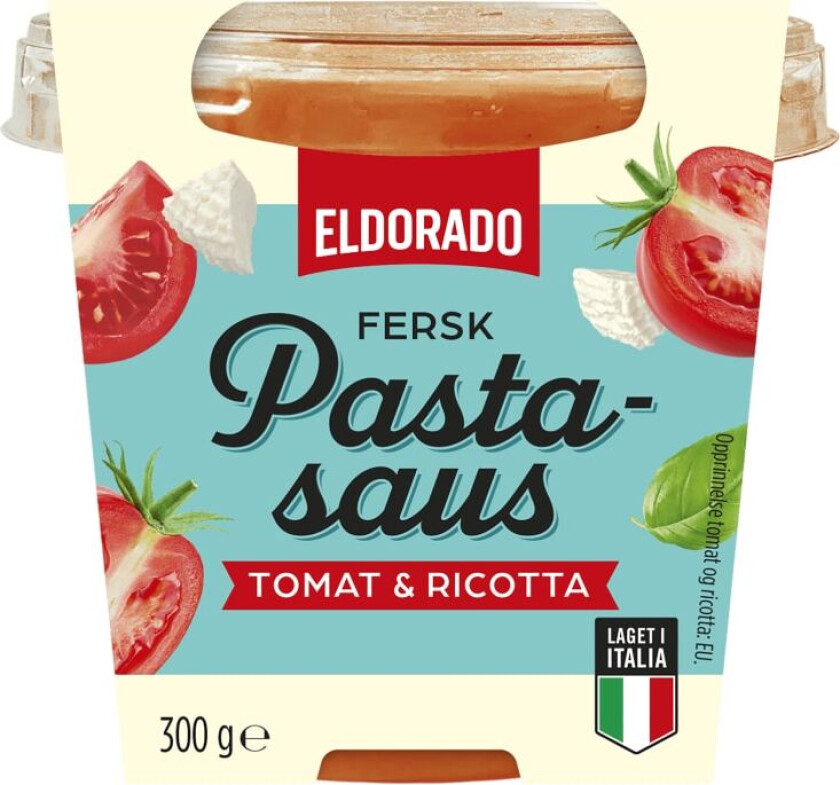 Pastasaus Fersk pastasaus med tomat og ricotta