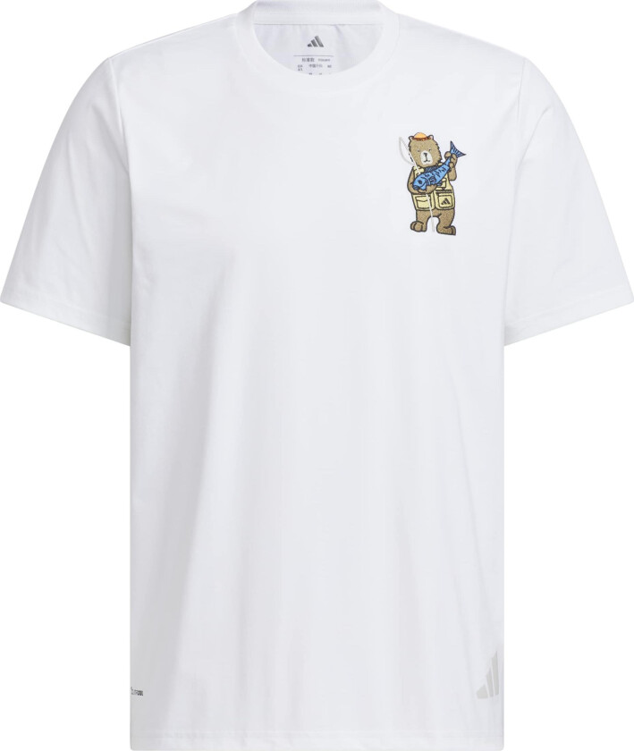 Men's Xploric Climacool Embroidery Graphic T-shirt White