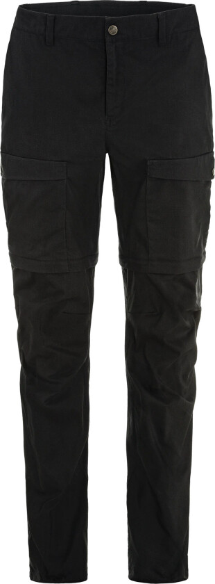 Women's Abisko Hybrid Trail Trousers Zip-Off Black