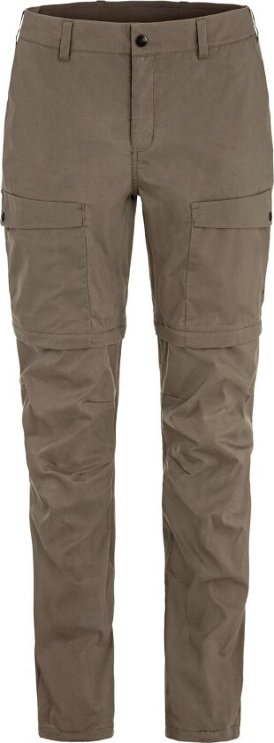 Women's Abisko Hybrid Trail Trousers Zip-Off Suede Brown