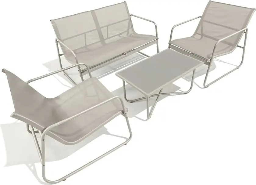 Pelanda loungesett for utendørs bruk - Beige