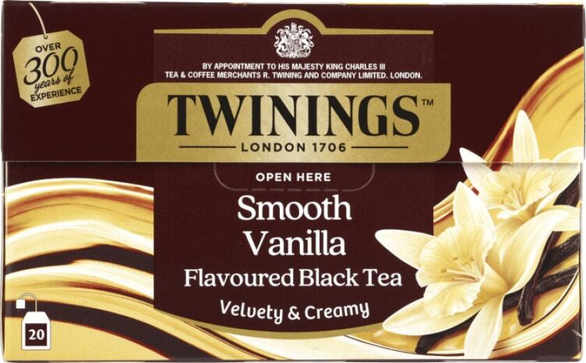 Smooth Vanilla Gi deg selv en pause og nyt denne behagelige kombinasjonen av delikat sødme fra vanilje med fyldigheten fra fin sort te som gir en kremet og avrundet smaksopplevelse.