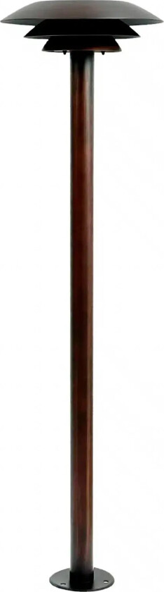 Dl25 Bedlampe Antik Børstet Kobber Look - Brown - ONE SIZE