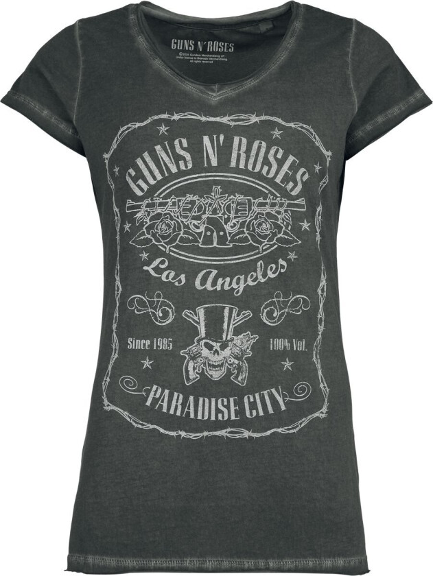 T-skjorte - Paradise City Label - S til 4XL - Damer - grå