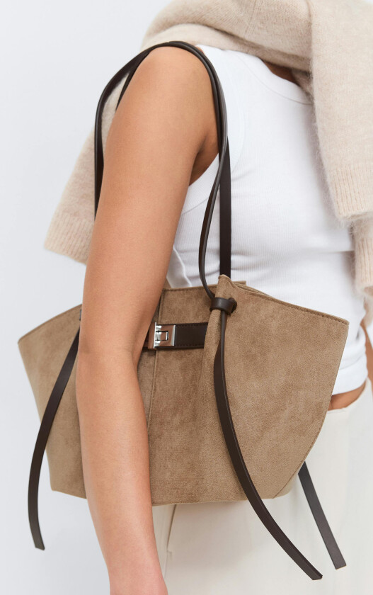 - Midi long strap bag - Skuldervesker - Beige - ONESIZE - Dame