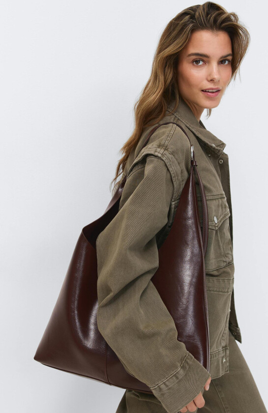 - Slouchy bag - Skuldervesker - Brun - ONESIZE - Dame