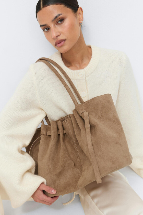 - Strap detail bag - Skuldervesker - Beige - ONESIZE - Dame