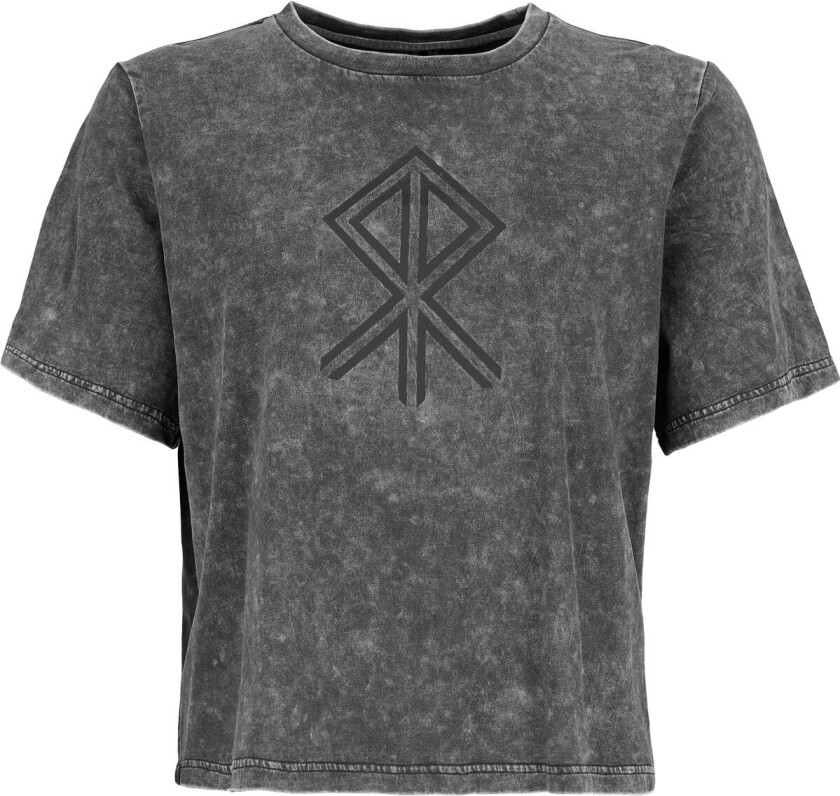 T-skjorte - Pagan Roots Courage Rune - S til XXL - Damer - svart