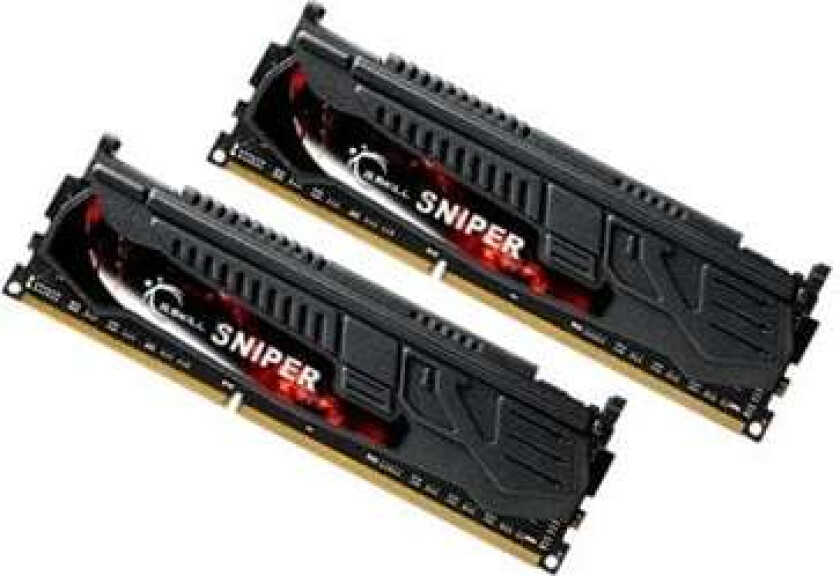 G.Skill SNIPER Series - DDR3 - sett - 16 GB: 2 x 8 GB - DIMM 240-pin - 2400 MHz / PC3-19200 - CL11 - 1.65 V - ikke-bufret - ikke-ECC