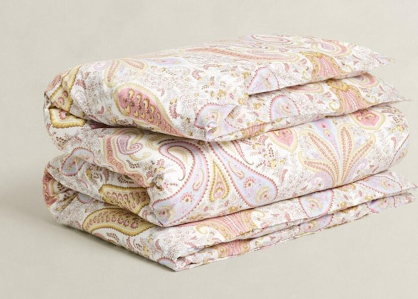 Sengesett KeyWest-Paisley Sateng Vanilla-Yellow 200x220