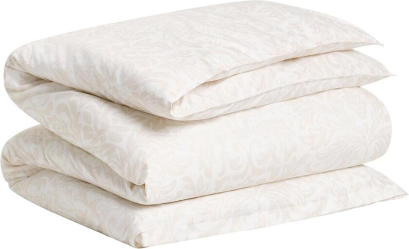 Sengesett Leaf-Medallion Sateng Beige 200x220