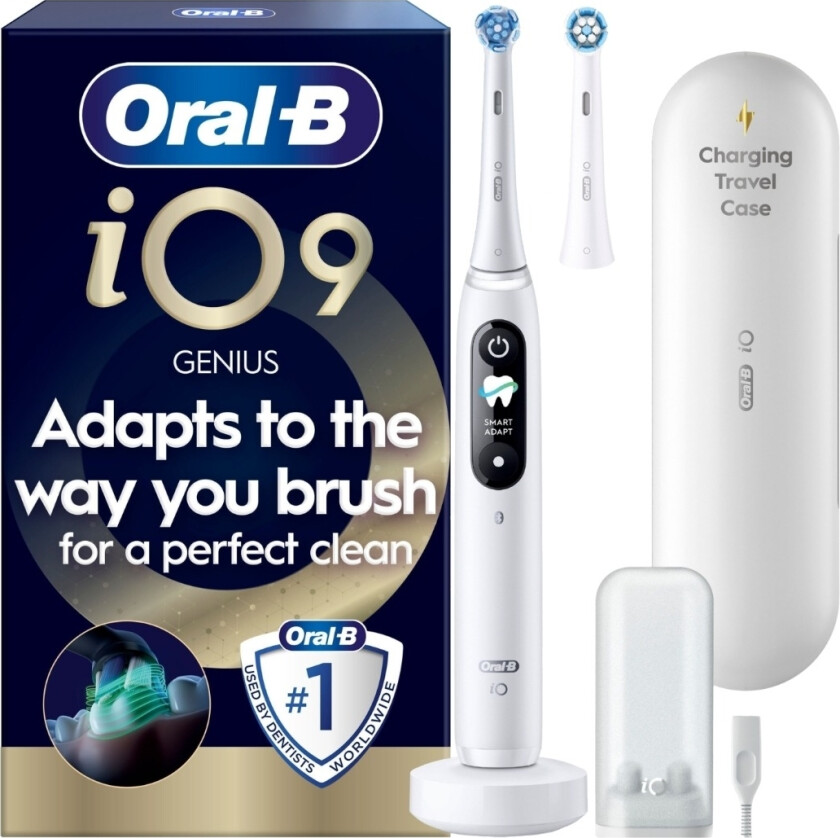 iO9 elektrisk tannbørste, White Alabaster