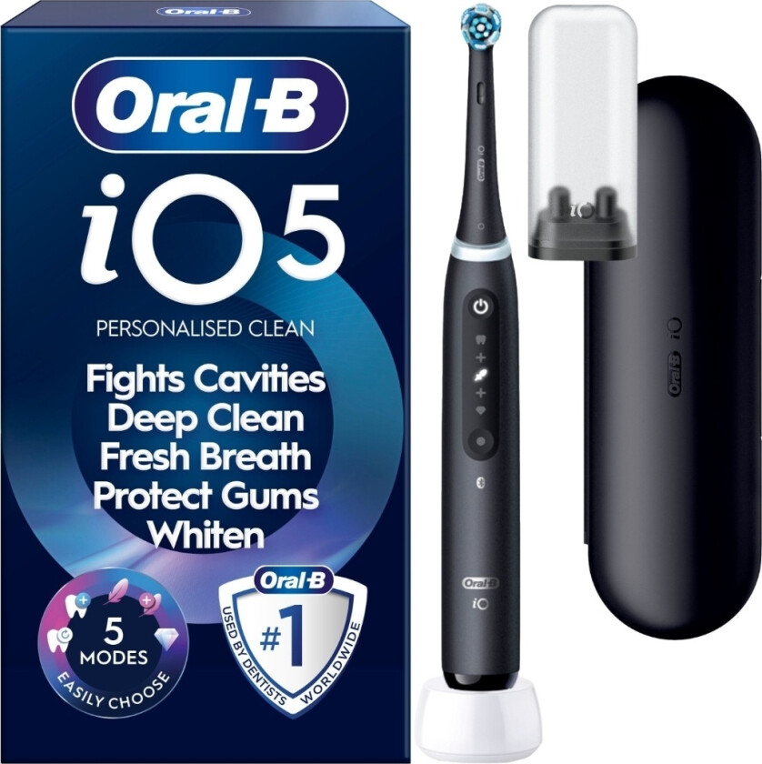 iO5 elektrisk tannbørste, matt svart