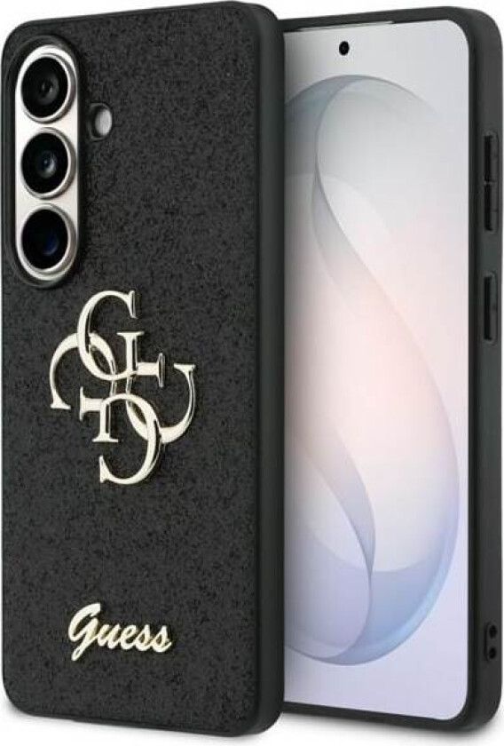 Fast Glitter Big 4G metallogo deksel for Samsung Galaxy S26 - svart