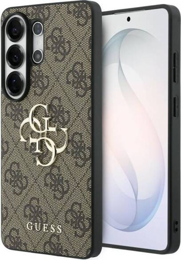 4G 4G-etui med stor metalllogo til Samsung Galaxy S26 Ultra - Brun