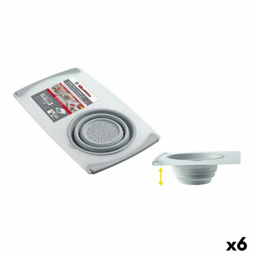 Skjærebrett Quttin Sammenleggbar Drainer 50 x 28,5 cm (6 enheter)