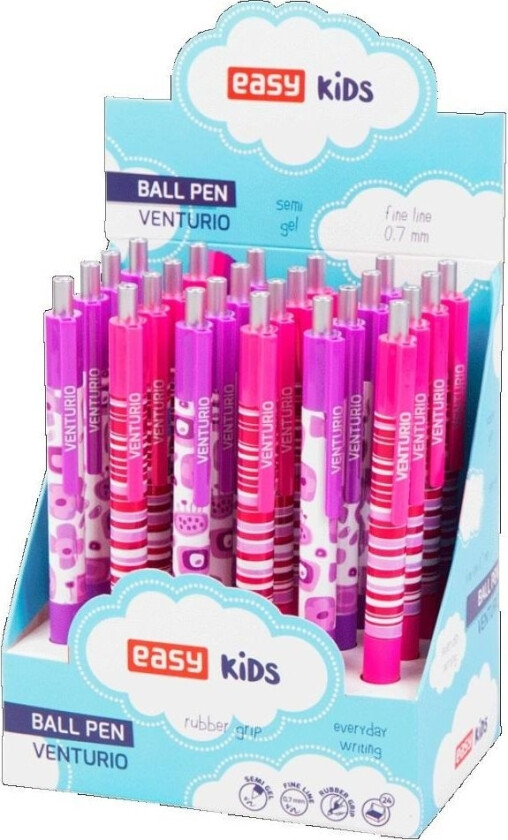 Venturio automatisk kulepenn blå (24 stk)