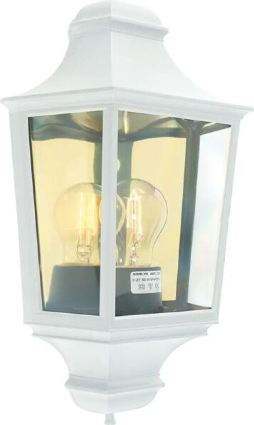 Glasgow 730 Veggarmatur E27, 46W, IP54 Hvit