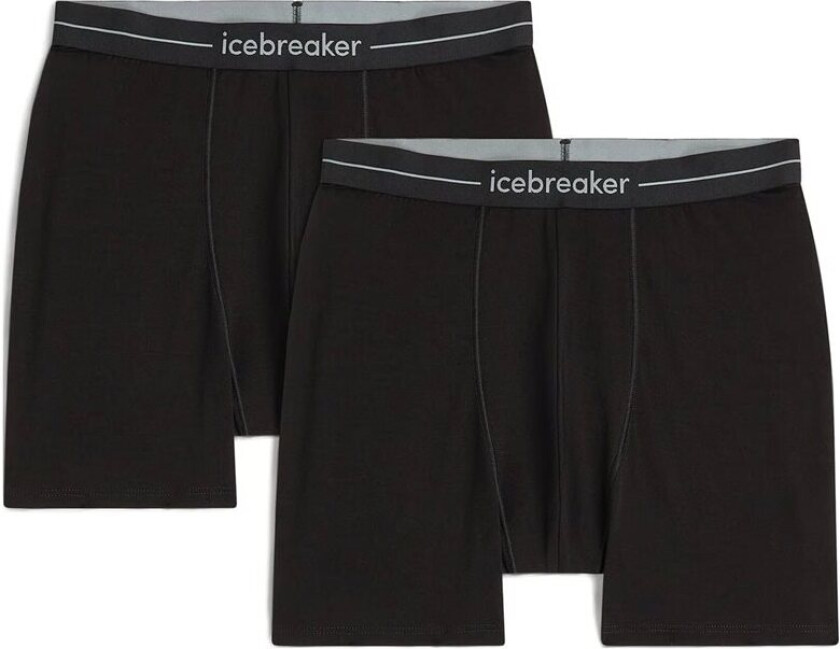 Men Merino 150 Anatomica Boxers 2 Pack Black