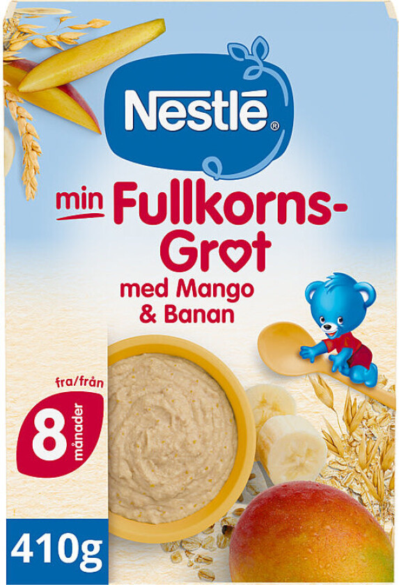 Min Fullkornsgrøt Mango Banan 410g