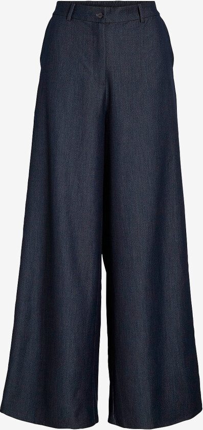 Bukser viOfala HW Wide Pants - Blå