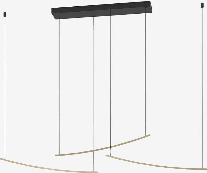 Pendellampe Villeggi Matt messing, Messing