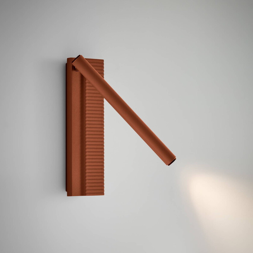 LED-vegglampe Arid A/02 terrakotta, aluminium, 2700 K
