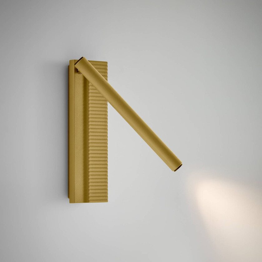 LED-vegglampe Arid A/02 sandgul, aluminium, 2700 K